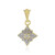 I2 (I) Diamond Silver Pendant
