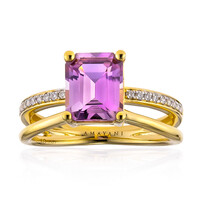 Bague en or et Diaspora rose (AMAYANI)