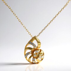 Collana in oro con Diamante SI2 (H)