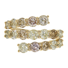 Anillo en oro con Diamante Fancy I1