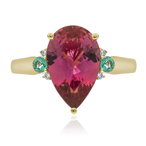 Gouden ring met een Congo Neon Toermalijn (AMAYANI)