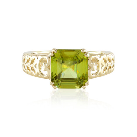 Bague en or et Sphène