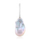 Ciondolo in argento con Perla d'Acqua Dolce Argentata (MONOSONO COLLECTION)