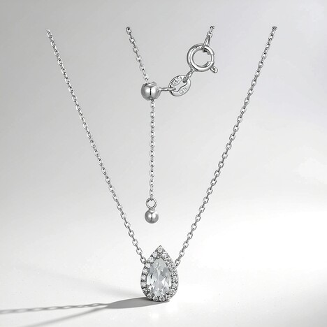 Collana in argento con Topazio Bianco (Adela Silber)