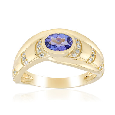 AAA-Tansanit-Goldring (de Melo Gold)
