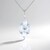 Collier en argent et Pierre de lune bleue (KM by Juwelo)
