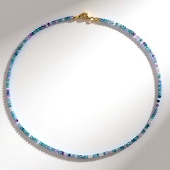 Collana in argento con Fluorite Blu