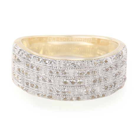 White Topaz Silver Ring