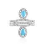 Anello in argento con Turchese Sleeping Beauty (Faszination Türkis)
