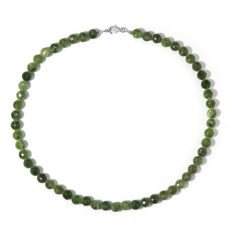 Collier en argent et Quartz vert