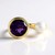 Anello in oro con Ametista (de Melo Gold)