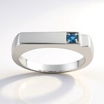 Bague en argent et Haüyne