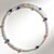 Collier ras du cou en acier et Béryl fantaisie (Riya)