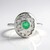 Anello in argento con Smeraldo Colombiano (SAELOCANA)
