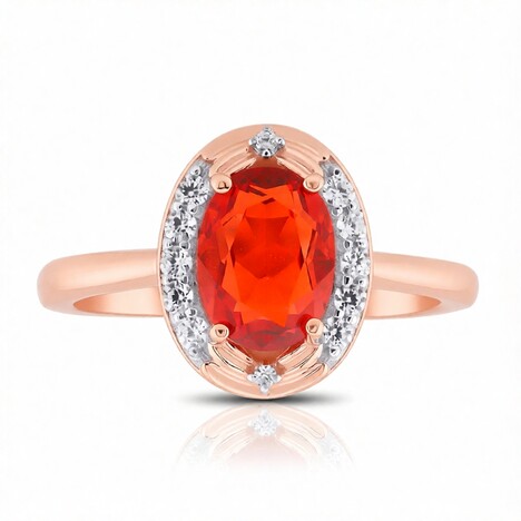 AAA-Mexikanischer Feueropal-Goldring