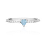 Anello in argento con Acquamarina Brasiliana