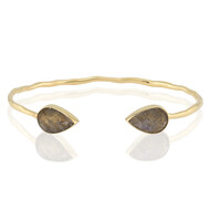 Zilveren armband met labradorieten (Jones Lee)