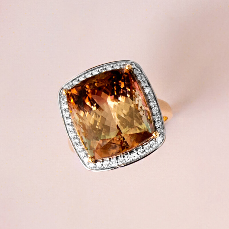 Bague en or et Tourmaline multicolore (AMAYANI)