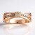 Anello in oro con Diamante Rose de France VS1 di Argyle (Annette)