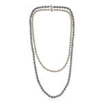 White Freshwater Pearl Silver Necklace (TPC)