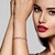 Brazalete en plata con Rodolita (Adela Silber)