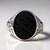 Anello in argento con Meteoriti di Aletai