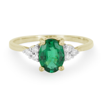 Anillo en plata con Esmeralda de Rusia AAA
