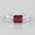 Anello in argento con Rubino del Madagascar