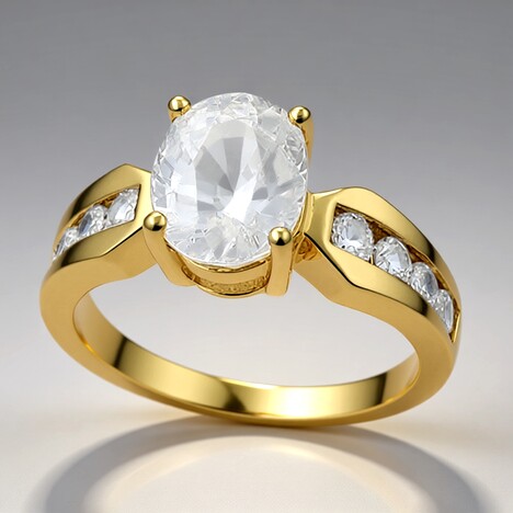 Anello in oro con Zircone