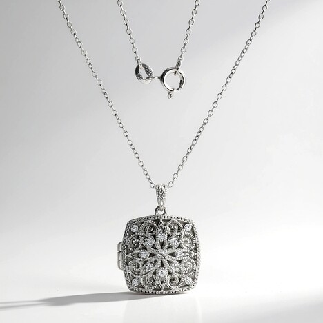 Collana in argento con Zircone (Adela Silber)