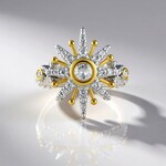 Bague en argent et Topaze blanche (Dallas Prince Designs)