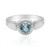Anillo en plata con Topacio azul cielo