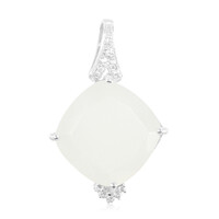 Pendentif en argent et Pierre de Lune blanche