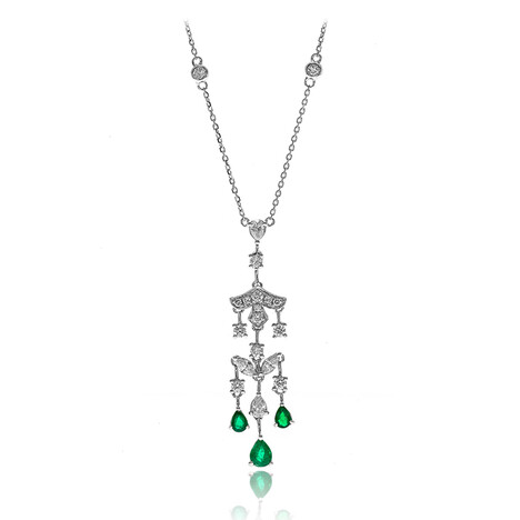 Collana in oro con Smeraldo Zambia AAA (CIRARI)