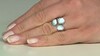 Zilveren ring met een larimar