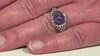 Anillo en plata con Charoita