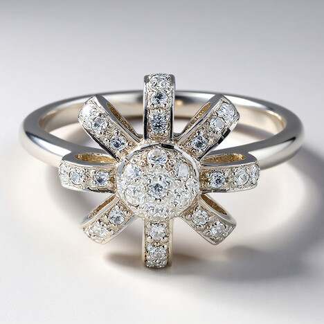 Anello in argento con Zircone