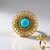 Anello in argento con Turchese Sleeping Beauty (MONOSONO COLLECTION)