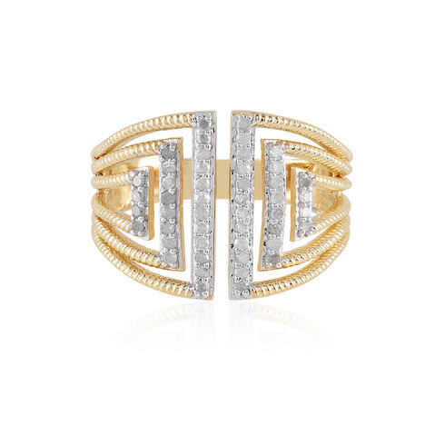 I2 (J) Diamant-Silberring