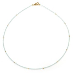 Brasilianischer Aquamarin-Silberhalskette