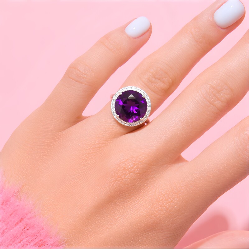 Sambia-Amethyst-Silberring