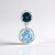 Ciondolo in argento con Topazio Blu Cielo