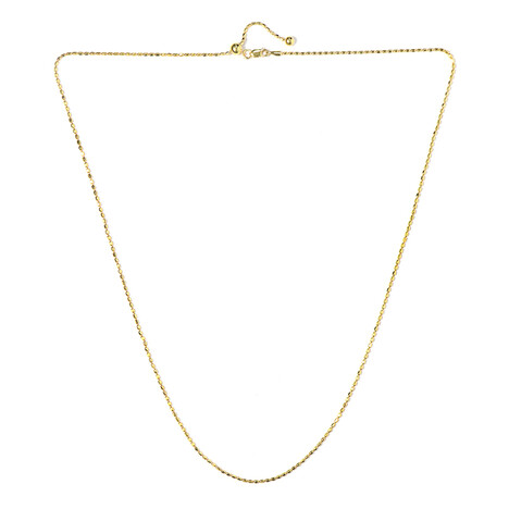 Silberhalskette - 4,55 g - 61 cm - vergoldet