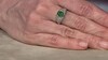 Anillo en plata con Esmeralda de Bahía