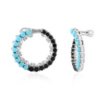 Pendientes en plata con Turquesa bella durmiente (Dallas Prince Designs)
