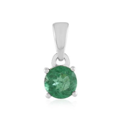 Pendentif en argent et Apatite verte