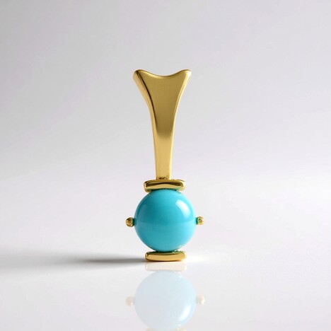 Ciondolo in argento con Turchese Sleeping Beauty
