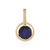 Ciondolo in argento con Zaffiro Blu del Madagascar