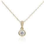 Gouden halsketting met een I1 (H) Diamant (CIRARI)