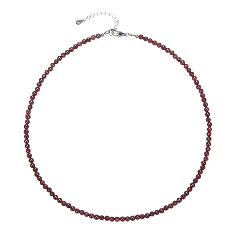 Collana in argento con Granato Mozambico